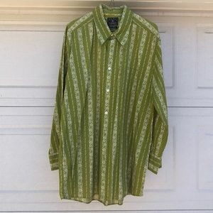 Lucky Brand Dungarees XXL Button Up Dress Shirt